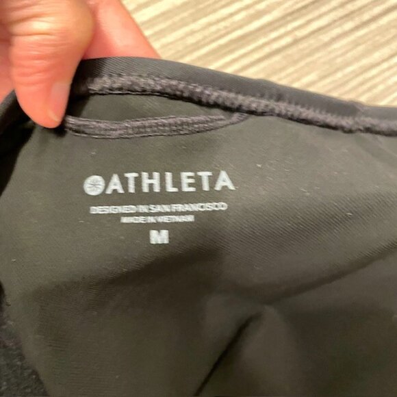 NEW Athleta Offshore Paddle One Piece Swimsuit Bathing Suit Black Size Medium - Picture 12 of 14